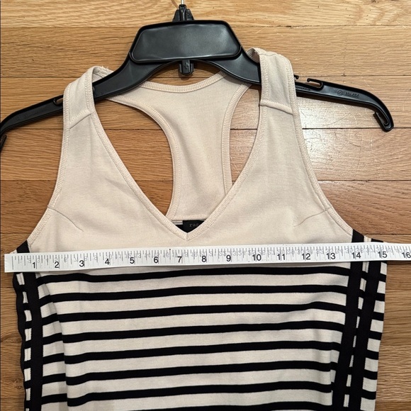 Rag & Bone Black and Cream Racerback Dress - Size M - Picture 8 of 8